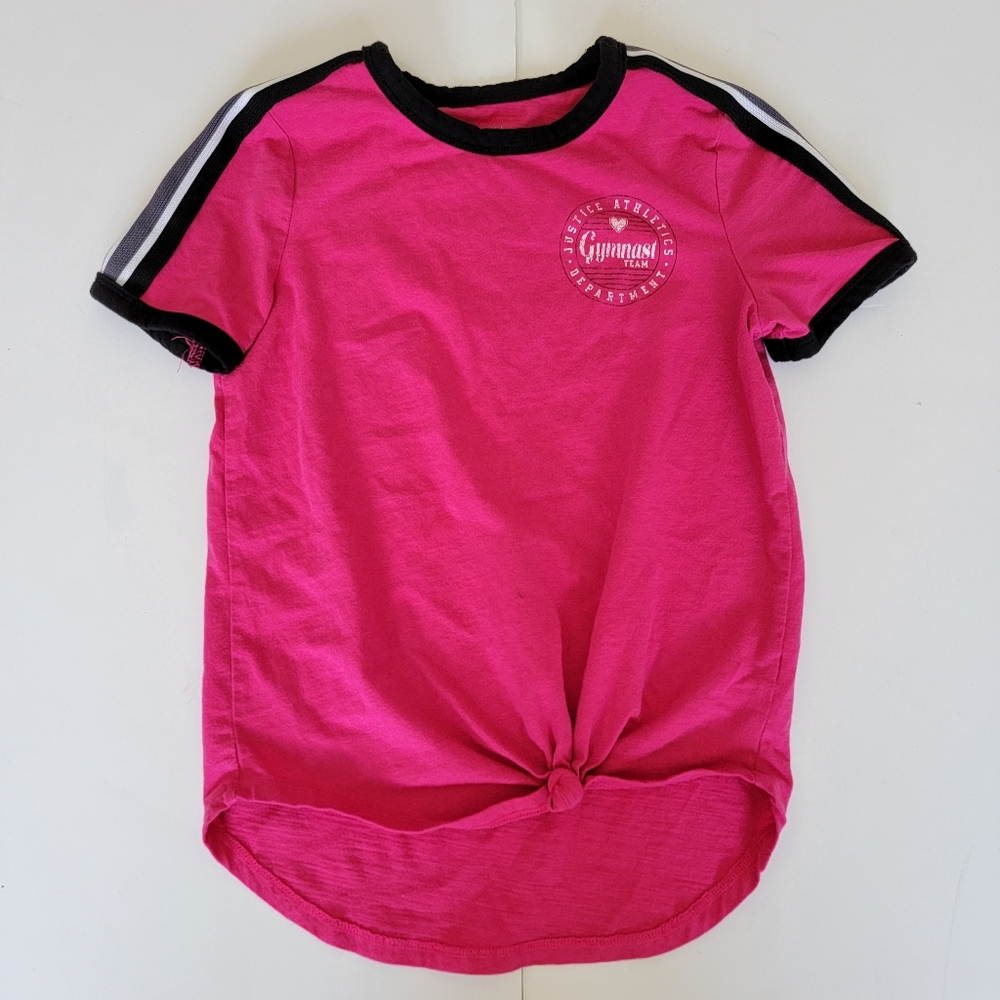 💚5/$20💚Justice Girl's Graphic Tie Tee Size 10